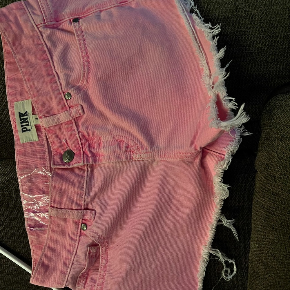 Victoria secert pink shorts size 2